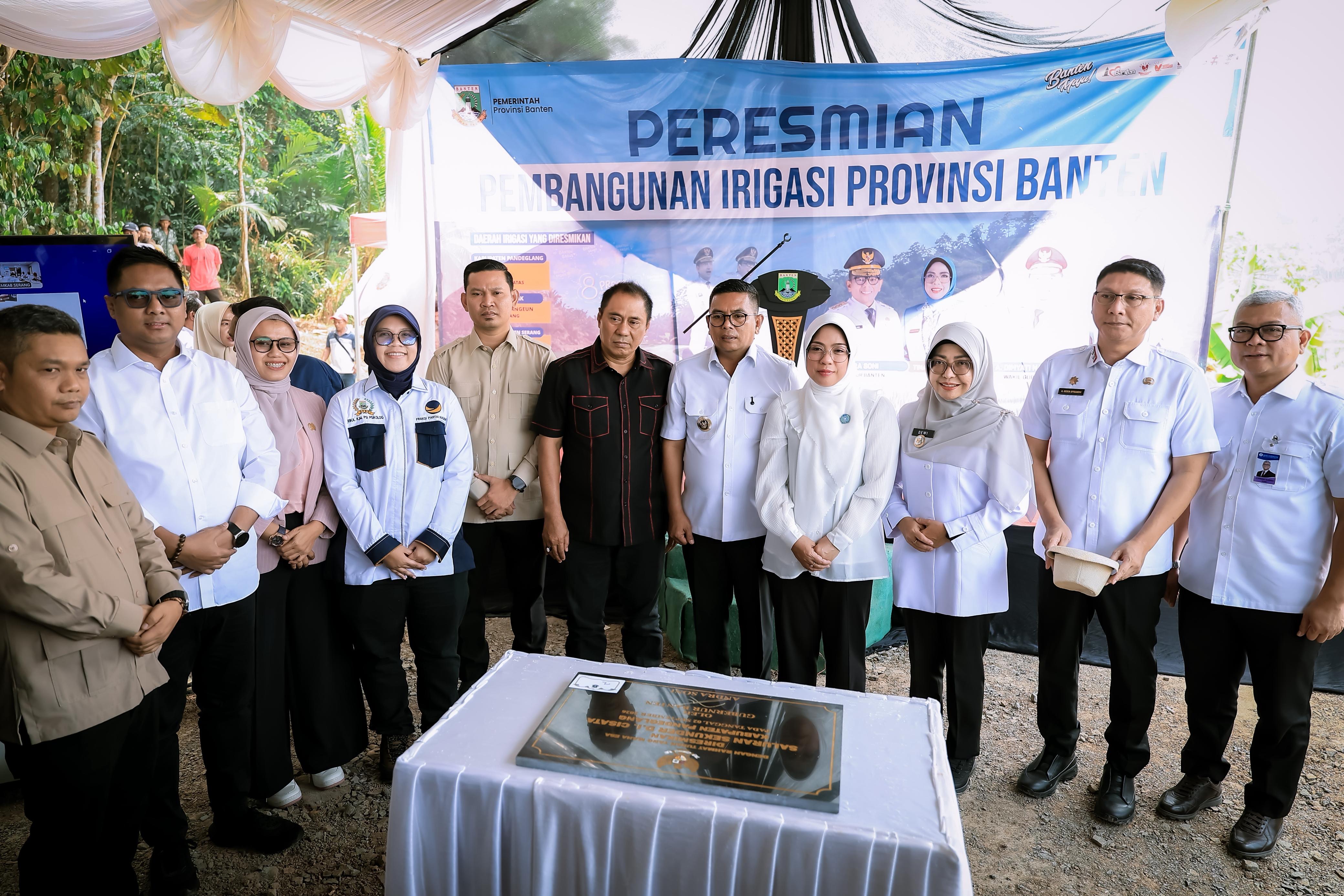 Dorong Penguatan Ketahanan Pangan, DPRD Banten Apresiasi Peresmian Tujuh Daerah Irigasi